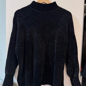 Forever 21 Black Ribbed Sweater
